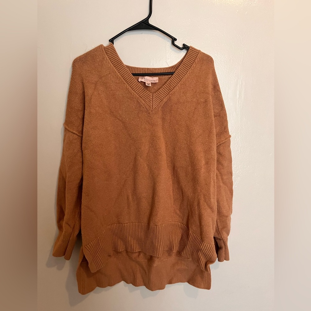 PHILOSOPHY PLUS CAMEL SWEATER - TAN